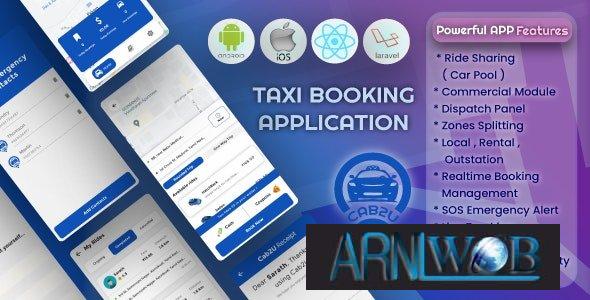 Cab2u v1.3 - Taxi Solution Android & IOS + Admin Panel + Dispatch Panel