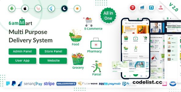 6amMart Version 291 A Comprehensive Multivendor Delivery App for Food