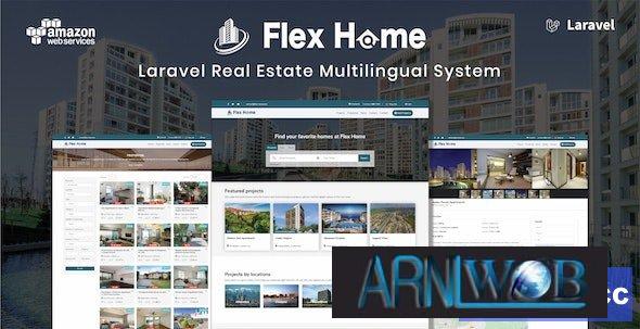 Flex Home version 2541 Laravel Real Estate Multilingual System