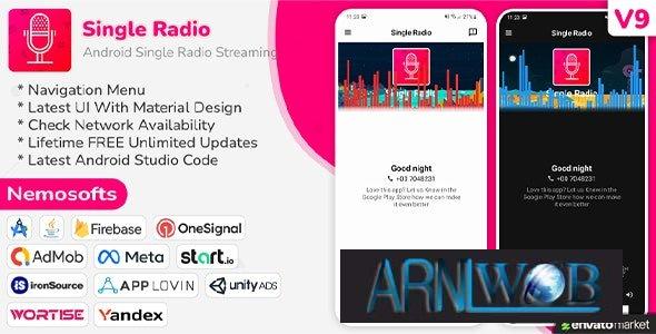 Latest Version of Android Radio App for Streaming Music from