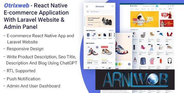 Otrixweb version 130 A Powerful Ecommerce App for React Native