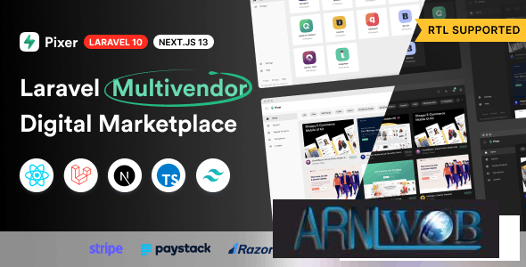 Pixer Version 661 A React Laravel Ecommerce Multivendor Digital Marketplace