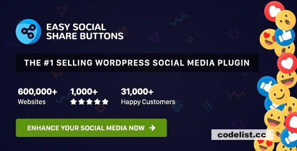 Simple Social Sharing Buttons Plugin for WordPress Version 99