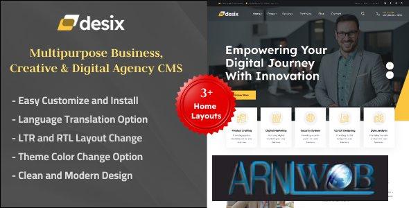 Desix version 21 A versatile CMS for businesses creatives