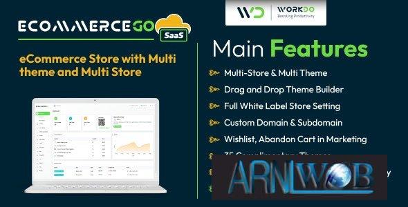 eCommerceGo SaaS Version 53 Multi Theme Multi Store eCommerce Store Without License