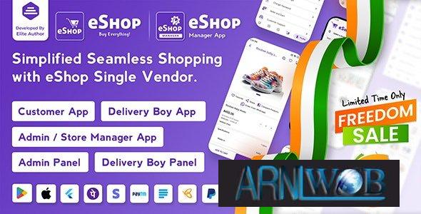 eShop version 430 Nulled eCommerce Single Vendor App