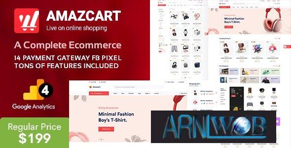 AmazCart v43 Laravel Ecommerce System CMS Download for