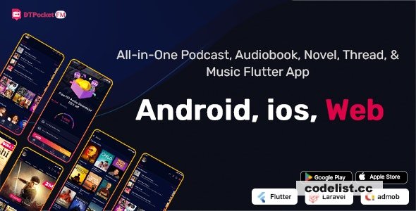 Discover DTPocketFM The Ultimate Flutter App for Podcasts AudioBooks Novels