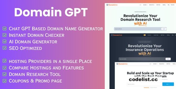 Generate AI Domain Names with Domain GPT Top Domain